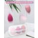 Makeup Sponge Case Blender Beauty Foundation Holder - 3pcs Pink Series Set | Wet/Dry Storage Box & Organizer - Stocking Stuffer Gift for Women - Buy Online on GoSupps.com