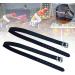Kisbeibi Spur Strap 2 Pcs PU Leather Horse Riding Straps with Adjustable Buckle Riding Sports Accessories(Black) - Buy Online on GoSupps.com