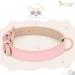 JASGOOD Leather Dog Collar for Small Medium Large Dogs | Adjustable Soft Breathable Padded Puppy Collar | Heavy Duty Waterproof Pet Collar in Pink | Size M Neck 16.73 -20.66, Width 0.98 - Buy Online on GoSupps.com
