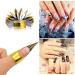 Pack of 100 Self-Adhesive Nail Stencils for Gel Nails & Extensions - Golden Modeling Stencils - Buy Online on GoSupps.com