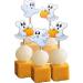 Halloween Ghosts Pumpkins Cupcakes Toppers Party Food Decorations Sticks Picks (24 Pack) - Buy Online on GoSupps.com