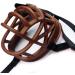 Breathable Silicone Dog Muzzle for Anti Barking & Chewing | Size 5-13 | Brown - Shop Now & Ship Internationally! - Buy Online on GoSupps.com
