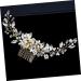 DOITOOL Hair Comb for Bride Wedding Hair Barrette Flower Pearl Comb Bridesmaid Hair Clips Bridal Hair Clips Rhinestone Hair Comb Bridal Hair Comb Clip Wedding Hair Comb Accessories Dress - Buy Online on GoSupps.com