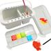 Multifunction Paint Brush Basin Paint Brush Tub with Brush Holder and Palettes Artist Brush Cleaning Washer with Handle for Indoor Outdoor Painting Plastic