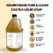 Liquid Castile Soap 1 Gallon - Unscented Organic Vegan Natural Body Wash & Baby Soap - All Natural Hand Soap for Sensitive Skin - Eco-Friendly Cleanser - Buy Online on GoSupps.com