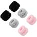 Fancylovesotio 3 Pairs Wristbands for Washing Face Wrist Towels for Washing Face Microfiber Wrist Spa Washband Face Washing Wristbands for Women Girls Black Gray Pink