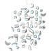 FEIlei 100Pcs Mixed Glass Crystal Hybrid Diamond Rhinestones Nail Art Decorations Drop Rhombus Flatback Stones 3D Gems - Buy Online on GoSupps.com