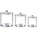 Pack of 3 Round Cotton Swab Holders - Stylish Dispenser & Storage Box for Cotton Swabs - Buy Online on GoSupps.com
