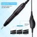 Professional 20000RPM USB Portable Electric Nail Drill Kit for Acrylic Nails - 6PCS Nail Drill Bits & Sanding Bands Included - Black - Buy Online on GoSupps.com