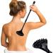 EASACE 21inch Extendable Back Scratcher with Strong ABS Massage Head - Compact & Retractable - Ideal for Adults and Pets (Black) - Buy Online on GoSupps.com
