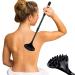 EASACE Back Scratcher for Women Men Extendable with Strong ABS Massage Head, 21inch Body Scratcher for Adults - Pets Compact - Retractable(Black)