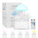Kavolet Rain Cloud Humidifier with Remote Control White Noise Aroma Diffuer with 3 Level Adjustable Raindrop Night Light Humidifier with 7 Color Changing Lights for Bedroom and Office (White)