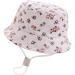 XYIYI Kids Bucket Hat Adjustable Sun Hats Breathable Beach Hat for Boys Girls 2-4 Years Floral Beige