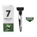 Pumwoy razor men 1 razor + 2 razor blades with 7-fold blade hand razor for men fits the face wet razor men's razor gifts for men