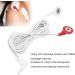 Tens Wire Cable Electrode Lead Wire 59 Inches 2 in 1 Replacement Wires Standard Snap Connection - Red White Button Type - Buy Online on GoSupps.com