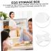 Mikikit Egg Storage Box Storage Bins Storage Drawers Boiled Eggs Server Egg Holder Platter Refrigerator Assorted Color 14.8x9.7x2cm - Buy Online on GoSupps.com