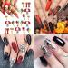 Kalolary 12 Sheets Halloween Nail Art Stickers Decals DIY Self-Adhesive Nail Sticker Decals Nail Art Tips Stencil Nail Decorations for Halloween Party Include Pumpkin/Bat/Ghost/Witch etc - Buy Online on GoSupps.com