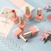 Heemeei 120 Pcs Clear Round False Nail Display Tips with Adhesive Sticker - Nail Art Color Chart Swatch Sticks for Training and Practicing - Buy Online on GoSupps.com