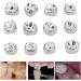 Buy 12 Pieces Molar Metal Crowns - Stainless Steel Temporary Crown Veneers for Anterior & Back Teeth Restoration - Buy Online on GoSupps.com