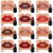 12Pcs Capsule Pills Lipstick Mini Matte Lipstick Set for Women Teens - Dark Brown Red Small Candy Lipstick Samples - Matte Makeup Kit 12 Count - Buy Online on GoSupps.com