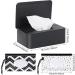 Wet Wipes Dispenser Box with 2 Baby Wet Wipes Pouches - Travel-friendly, Dustproof, Reusable - Keep Wipes Fresh at Home, Office, Car - Black - Buy Online on GoSupps.com