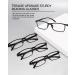 Shop Teraise 3.75x Reading Glasses - Anti-Blue Light Comfortable & Stylish for Men & Women | Robust Full Frame with Feather Hinge - Buy Online on GoSupps.com