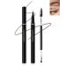 Eyebrow Pencil Grayish Brown Brow Pencil with Ultra-Fine 0.01mm Brush-Tip Multifunctional Liquid Eyeliner & Eyebrow Pen Waterproof Sweat-Proof Long-lasting Quick Drying with Brow Tool & Brush-01# #01 Grayish Brown