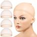 Fandamei HD Wig Caps  4PCS Ultra Thin Wig Caps Invisible Light Brown  Nylon Wig Cap for Women Stretchy  Natural Transparent HD Wig Caps for Lace Front Wigs. Summer Wear Comfortable Wig Cap