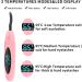 Rechargeable Heated Eyelash Curler with Comb - 3 Temperature Settings, LED Display, Quick & Natural Curling - Long Lasting Pink - for Women - Buy Online on GoSupps.com
