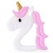 PREMYO Unicorn Teething Ring for Babies Cooling - Teething Aid Made of Silicone BPA Free Soft - Relieves Teething Pain - Pink