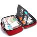 Portable Insulin Cooler Bag Travel Case | Waterproof Diabetic Organizer | Medication Cooling Bag - Red - Buy Online on GoSupps.com