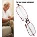 Bezax Fashion Red Folding Reading Glasses for Presbyopia | Portable Case for Men & Women - Stylish +350 - Buy Online on GoSupps.com