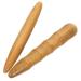 Cabilock 2st acupress stable multi-purpose tool Massage pencil foot massage device Anti massage device massage trigger stick neck massage roller massage tab wooden handheld stone scratch 11.5x1.5cm light brown