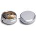 Round Leopard Print Pill Box - 3 Compartment Portable Medicine Organizer | Decorative Metal Pocket Pill Case - Buy Online on GoSupps.com