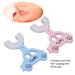 U-Shaped Toothbrush Set - 2 Cute Cartoon Car Handles Soft Silicone Heads for Effective Cleaning - International Shipping Available - Buy Online on GoSupps.com