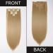 23 Ash Blond Ombre Clip-In Hair Extensions - Full Head 8 Pieces, 18 Clips - 23 Inch Straight Extensions - Buy Online on GoSupps.com