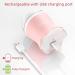 Leuxe Facial Cleansing Brush: 3-in-1 Rotary Massage & Exfoliating Machine | 3 Portable Facial Cleaners | 3 Speeds | Rose Pink - Buy Online on GoSupps.com