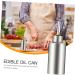 Zerodeko 1pc Stainless Steel Oil Pot Glass Olive Oil Pourer Olive with Spout Salad Glass Terrarium Olive Oil Decanter Steel Oiler Terrariums Vinegar Spout Bottle Dropshipping Kitchen Bottle 18X5.5X5.5CM Silver - Buy Online on GoSupps.com