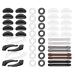 Tiipri 26 pair glasses anti -slip glasses ear pads silicone antlersching glasses holder glasses holding antidlock holder glasses ear pad glasses ring anti -slip covers for glasses bars reading glasses accessories