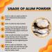 SVATV Alum Powder 250 Gram (8.8 Oz) | Granulated Potassium Alum Powder | Purified Through Shodhan Process | Granulated Powder Alumbre - Buy Online on GoSupps.com