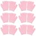 FOMIYES 6 Pairs Gel Moisturizing Gloves Hand Moisturizer Gloves Skin Care Gel Gloves Cracked Hands Moisturizing Gloves Night Relief Essential Oil Pink Moisturizing Lotion Women's Knitting