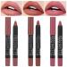 3 Colors Moisture Smooth Longwear Lipstick Pack Set Matte Color Stick Ultimate Lip Crayon for Makeup Collection - Nourishing Lipstick with a Matte Finish Waterproof Velvet Lipgloss Lip Stain (05 06 09) set02
