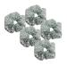 Frcolor 5pcs Hair Scrunchies Christmas Elastic Hair tie Coat rubber rubber tapes silver sequin ponytail holder hair jewelry women women girls