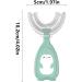 U-shaped Silicone Toothbrush for Babies - Manual Mouth Cleaning Tool (Green L) - Ideal for Children - Buy Online on GoSupps.com