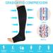 ACWOO Compression Stockings for Women & Men - 2 Pairs of Medical Support Socks (15-20 mmHg) - Open Toe Black & Beige Thrombosis Socks for Running Sports Flight & Cycling - Buy Online on GoSupps.com
