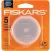 Fiskars 95287097J Rotary Cutter Replacement Blades 45mm - 5 Pack - Buy Online on GoSupps.com