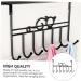 WHAMVOX College Essentials 7 Door Hook s Robe Hanger Stainless Steel Hangers Storage Racks Shelf Office No Punching 42X22CM Black - Buy Online on GoSupps.com