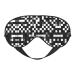 SSIMOO Black White Formula Checkered Pattern Sleep Mask-Adjustable Breathable Fashionable Eye Mask for A Comfortable Sleep Experience