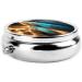 View Under The Moon Round Pill Box - 3 Compartment Organizer for Purse & Pocket - Portable Travel Solution - Buy Online on GoSupps.com