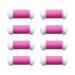 Beaupretty 10-pack Fu Feilenminen replacement roll Refill Removal role for Fu Skin callus peeling for dead skin () footfish 10 pieces of pink